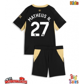 Manchester City Matheus Nunes #27 Replica Away Stadium Kit for Kids 2026-27 Short Sleeve (+ pants)